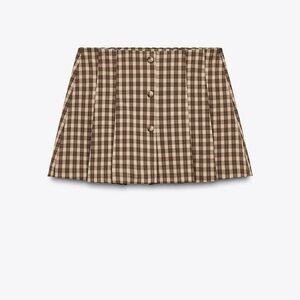 ZARA PLAID SKORT